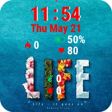 Life Is Journey Garmin watch face preview