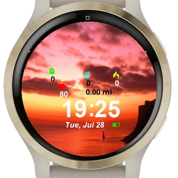 Lighthouse Middle Body Water Garmin watch face preview