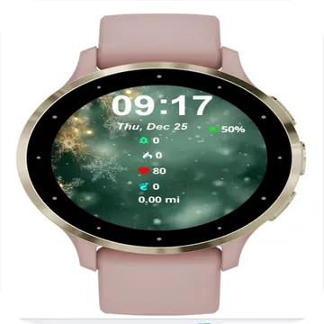 Lights Background Garmin watch face preview