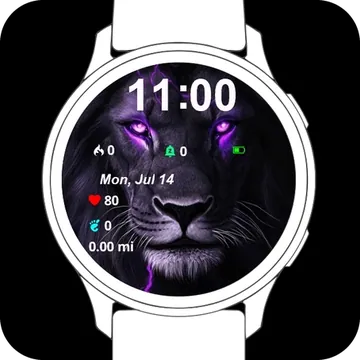 Lion Garmin watch face preview