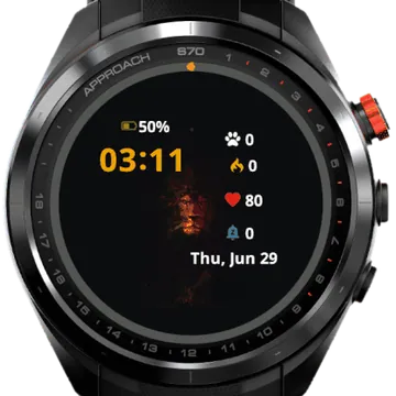 Lion Garmin watch face preview