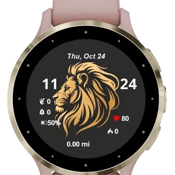Lion Garmin watch face preview