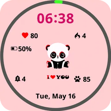 Little Bear Garmin watch face preview