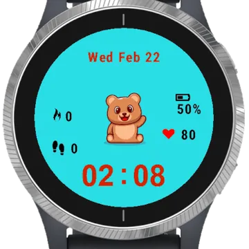 Little Bear Garmin watch face preview