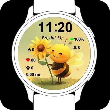 Little Bee Garmin watch face preview