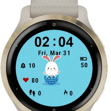 Little Bunny Garmin watch face preview