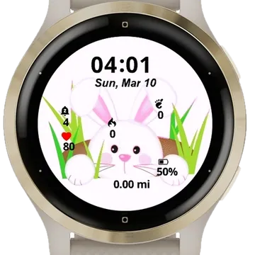 Little Bunny Garmin watch face preview