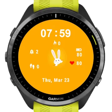 Little Bunny Garmin watch face preview