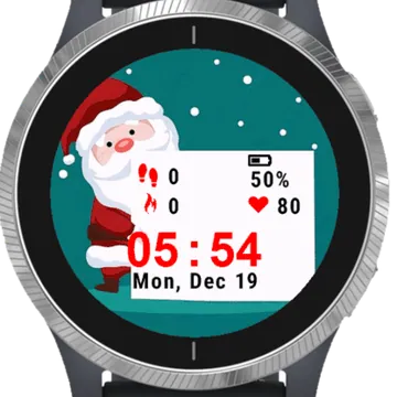 Little Claus Garmin watch face preview
