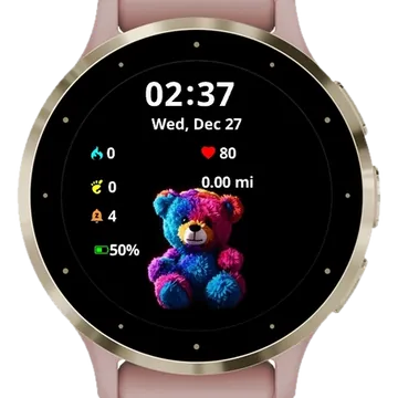 Little Cute Bear Garmin watch face preview