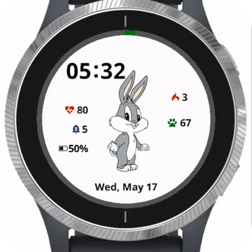 Little Cute Rabbit Garmin watch face preview