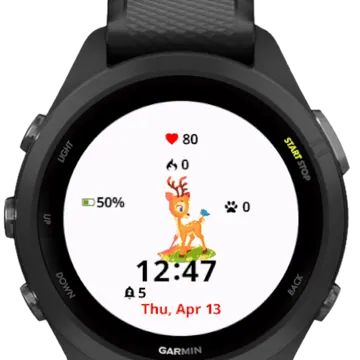 Little Deer Garmin watch face preview