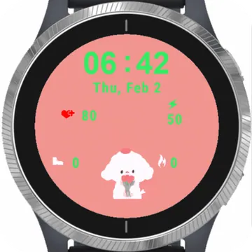 Little Dog Garmin watch face preview