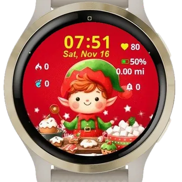 Little Elf Garmin watch face preview