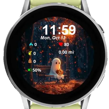 Little Ghost Garmin watch face preview