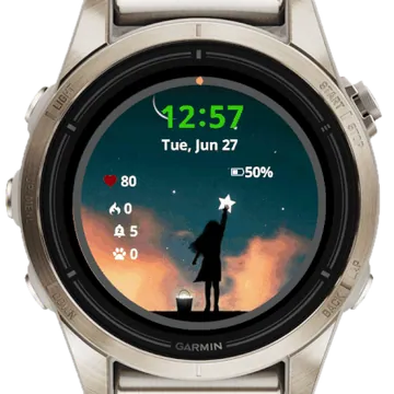 Little Girl Garmin watch face preview