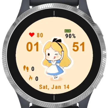 Little Girl Garmin watch face preview