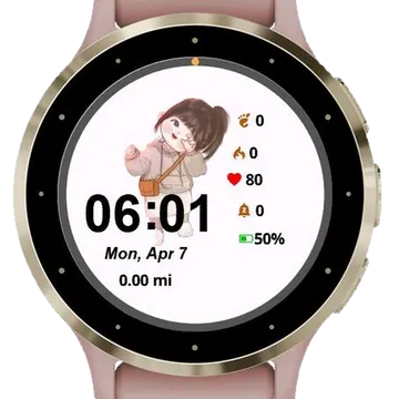 Little Girl Garmin watch face preview