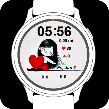 Little Keeper of Love Garmin watch face preview