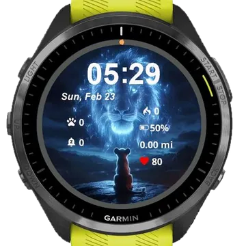 Little Lion Garmin watch face preview