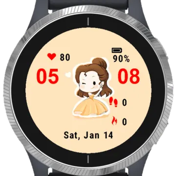 Little Princess Garmin watch face preview