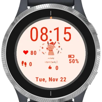 Little Reindeer Garmin watch face preview