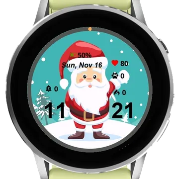 Little Santa Garmin watch face preview