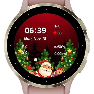 Little Santa Garmin watch face preview