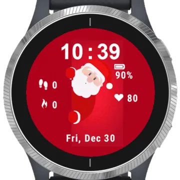Little Santa Garmin watch face preview