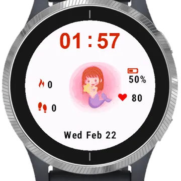Little Siren Garmin watch face preview