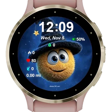 Little Snow Ball Garmin watch face preview