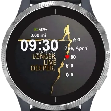 Live Deeper Garmin watch face preview