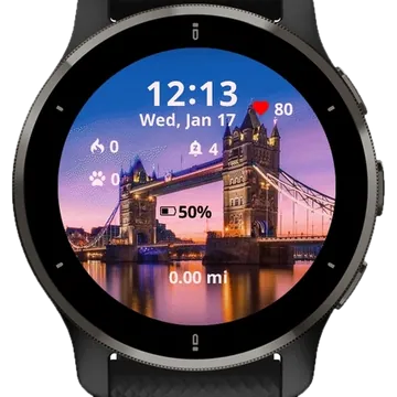 London Street Garmin watch face preview