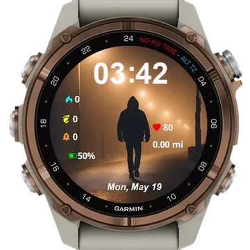 Lone Walker Garmin watch face preview