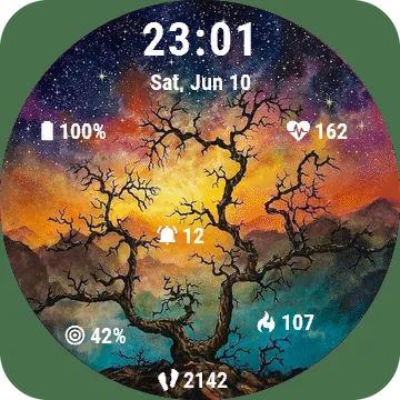 Lonetree Garmin watch face preview