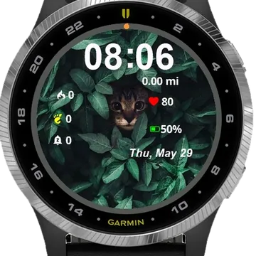 Look Cat Garmin watch face preview
