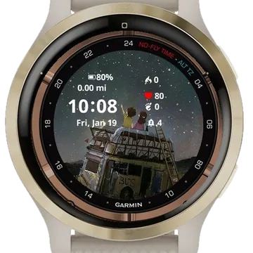 Look the star Garmin watch face preview
