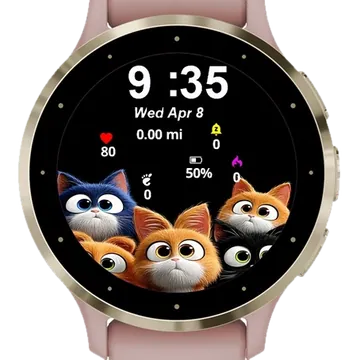 Los Are All Lined Garmin watch face preview
