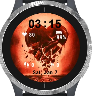 Lost Heart Garmin watch face preview