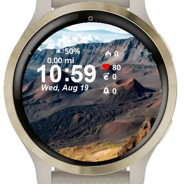 Lot Mountains Middle Desert Garmin watch face preview