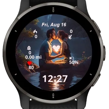 Love Couple Garmin watch face preview