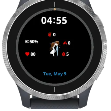 Love Couple Garmin watch face preview