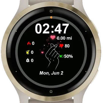 Love Gesture Garmin watch face preview