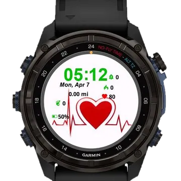 Love Heart Nurse Garmin watch face preview