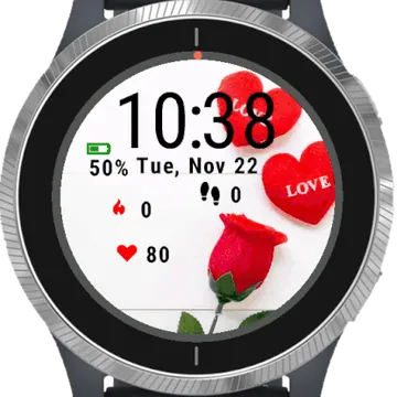 Love Rose Garmin watch face preview