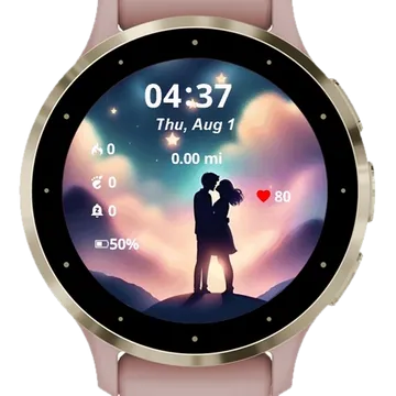 Love Summer Night Garmin watch face preview