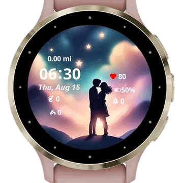 Love Summer Nights Garmin watch face preview