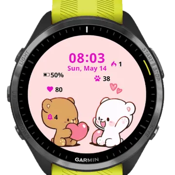 Lovely Garmin watch face preview