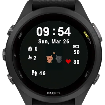 Lovely Cat Garmin watch face preview