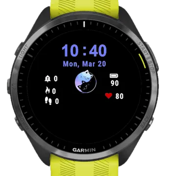 Lovely Cats Garmin watch face preview